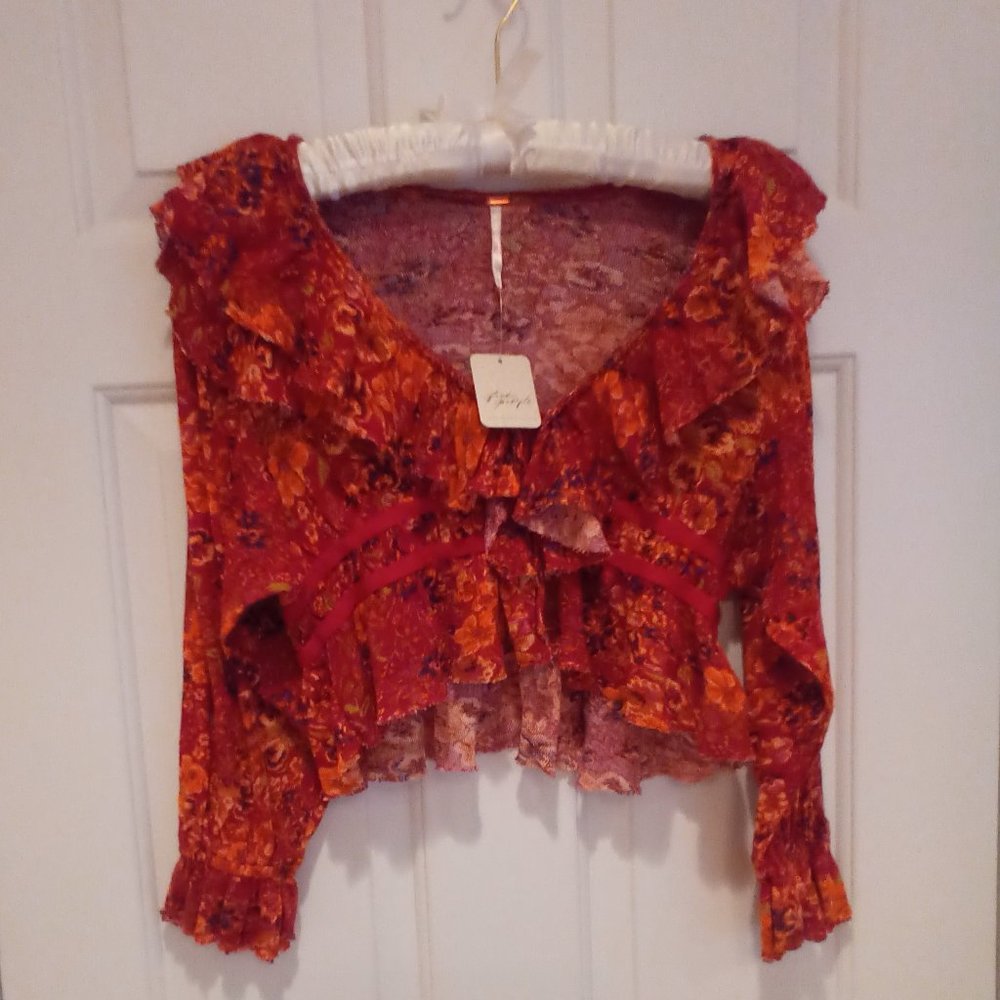 FREE PEOPLE Rudi ruffled crop - Picture 5 of 10